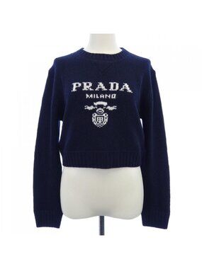 Prada Intersha Logo Knit Top